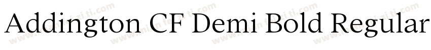 Addington CF Demi Bold Regular字体转换